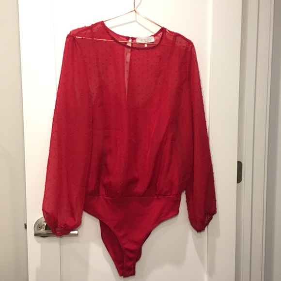 Red bodysuit - Picture 2 of 4